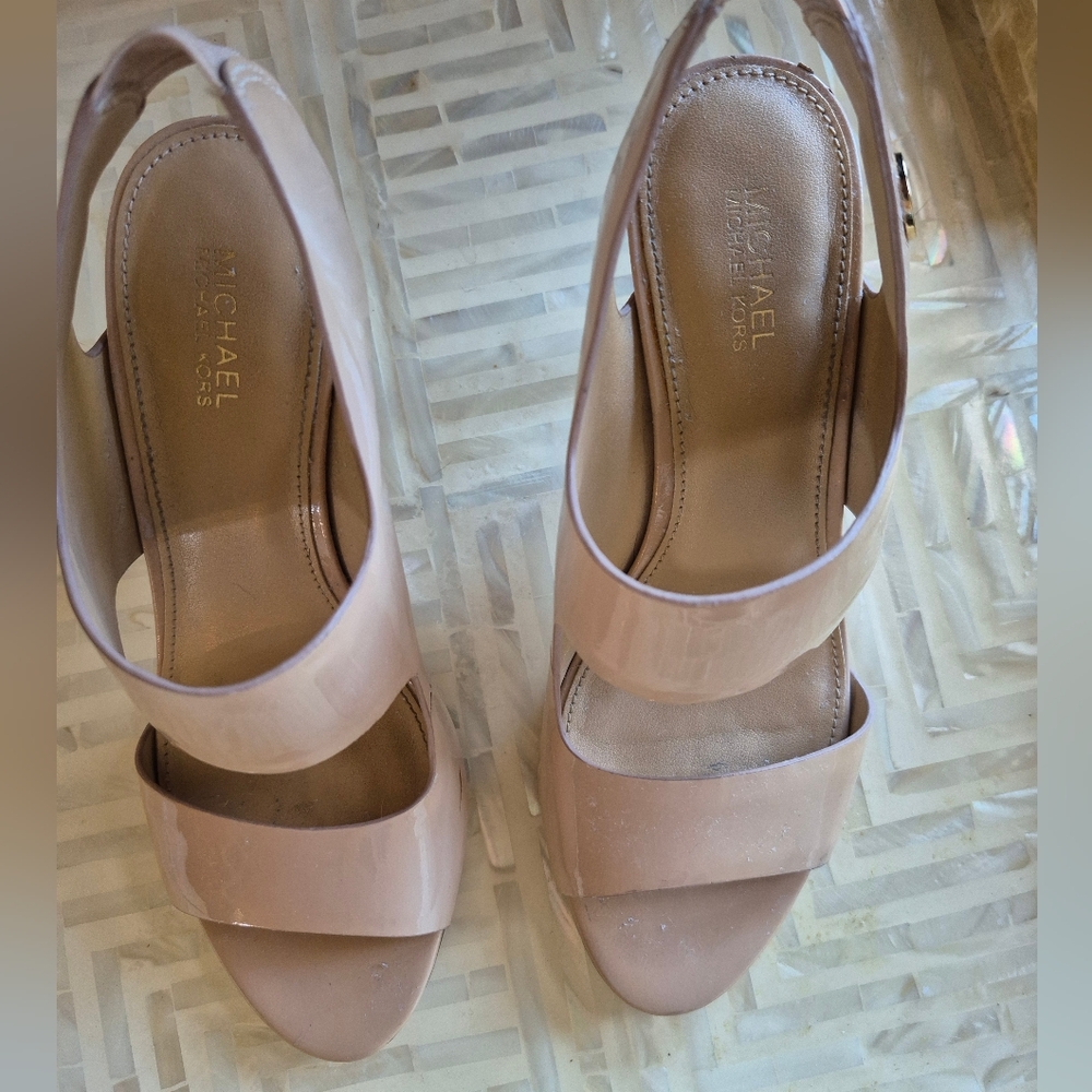 Michael Kors Nude Strappy Heels